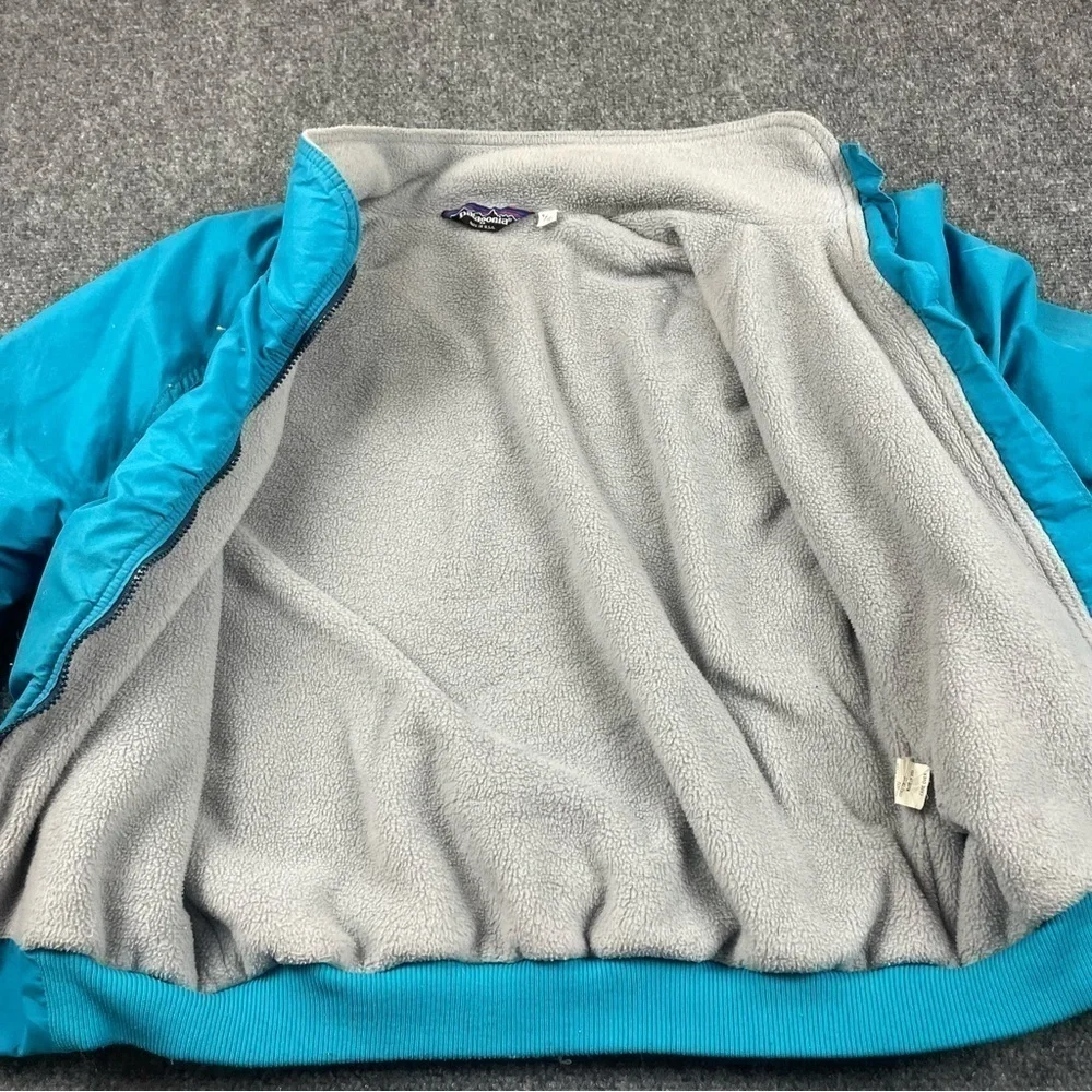 PATAGONIA Vintage Kids 80’s Ski Jacket Blue Coat Fleeced Lined size: 9/10